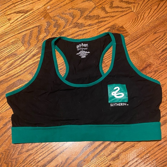 2x Harry Potter Slytherin Sports Bra from Hot Topic - Picture 1 of 3